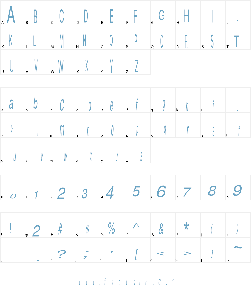 m. fatchul afandi sans Font Character